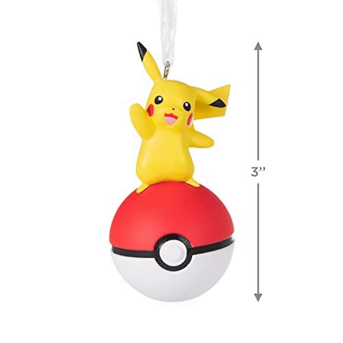Hallmark Pokémon Pikachu on Poké Ball Christmas Ornament - Image 5