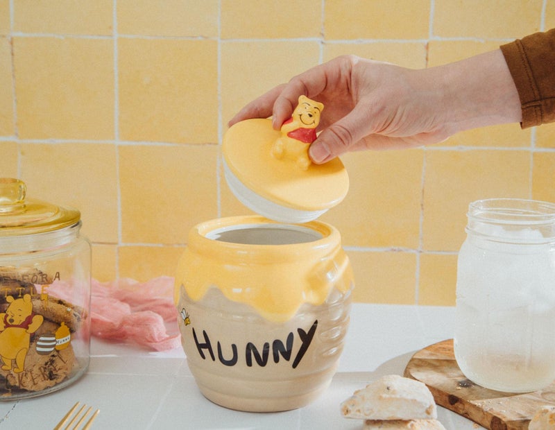 Silver Buffalo Disney Winnie the Pooh Honey "Hunny" Pot Sculpted 3D Hand Painted Ceramic Snack Cookie Jar (Small) - Image 5