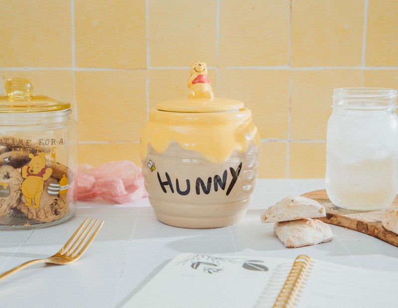Silver Buffalo Disney Winnie the Pooh Honey "Hunny" Pot Sculpted 3D Hand Painted Ceramic Snack Cookie Jar (Small) - Image 4