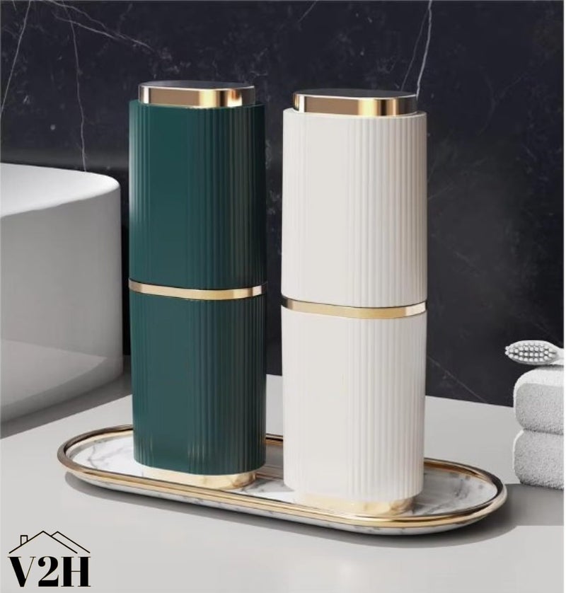 V2H Toothbrush Holder Portable Toothpaste Travel Case Holder Hard Plastic Container Storage Box(Set of 2) - Image 5