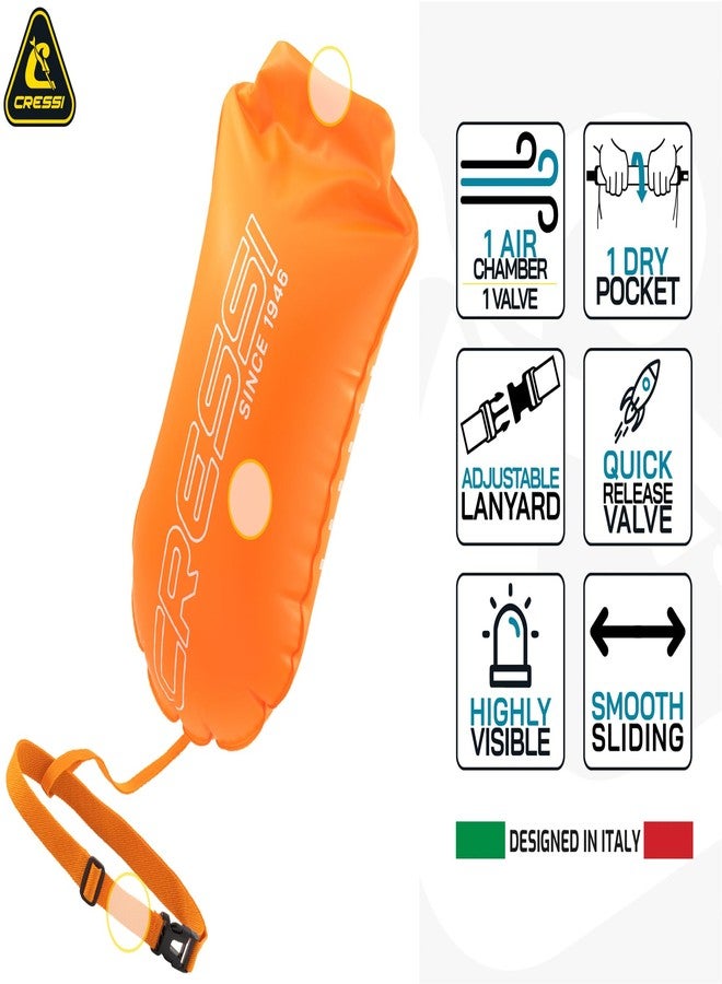 Cressi Glide High Visibility Safety Buoy for Swimmers - Lightweight, Highly Visible, and Easy Setup - Glide Swim Buoy by Cressi - Image 2