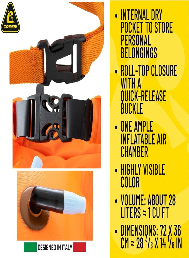 Cressi Glide High Visibility Safety Buoy for Swimmers - Lightweight, Highly Visible, and Easy Setup - Glide Swim Buoy by Cressi - Image 3