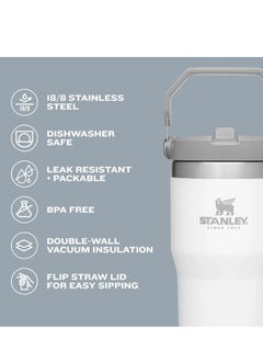 Stanley Stanley Stainless Steel Tumbler - Vacuum Insulated Water Bottle for Home, Office or Car Reusable Cup with Straw Leak Resistant Flip Cold for 12 Hours or Iced for 2 Days, 30oz  - Image 3
