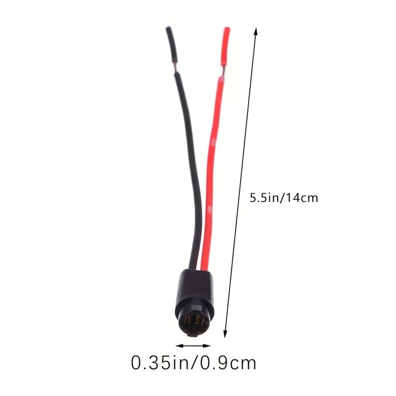 مقبس لمبة LED T5 عدد 6 قطع بقدرة 1.2 واط W3W مع كابل توصيل ممتد لتوصيلات الإضاءة الداخلية - Image 2