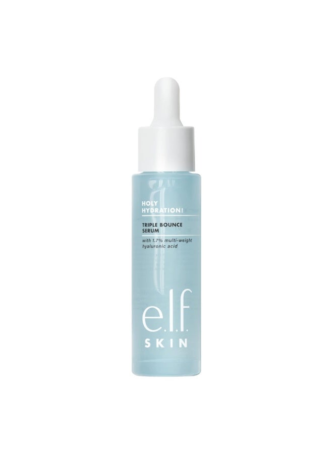 e.l.f. SKIN Holy Hydration! Triple Bounce Serum, 1.7% Hyaluronic Acid Serum For Plump, Bouncy Skin, Great For Hydrating Dry Skin