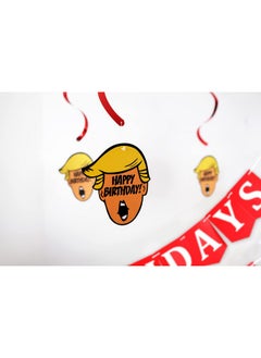 Sterling James Co. Funny Birthday Party Pack Maga Happy Birthday Banner And Swirls Pack Adult Birthday Decorations 21St 30Th 40Th 50Th 60Th 70Th 80Th Birthday Party Supplies  - Image 5