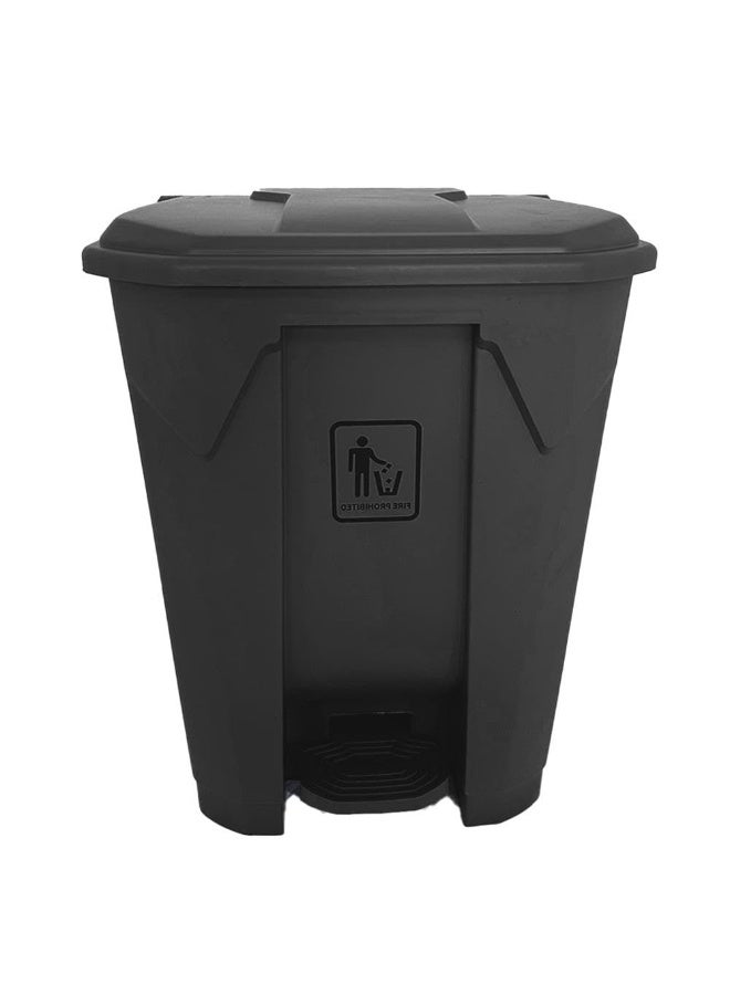 AKC Garbage Trash Can with Centre Pedal, High Density Polyethylene (HDPE) Heavy-Duty Plastic Bins (BLACK, 68 Liters) - Image 2