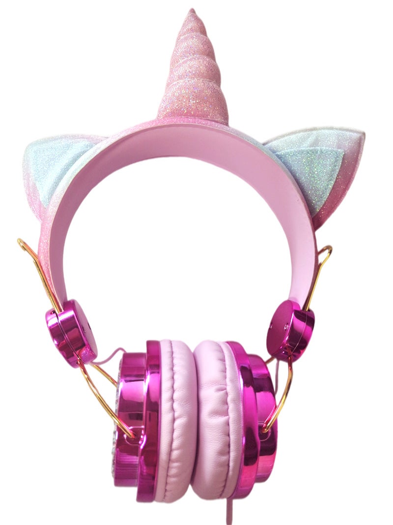 Unicorn Cartoon Headphone Wired Children’s Earphones for Phone and Computer