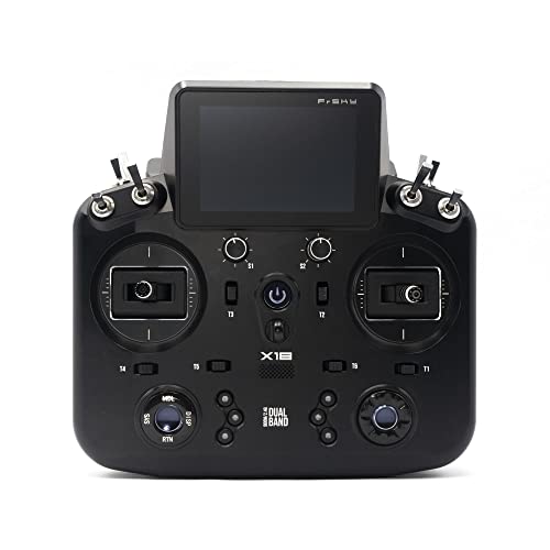 FrSky Tandem X18 Radio Transmitter DualBand 24GHz 900MHz TD System 4ms Low Latency Color Touchscreen ETHOS OS Metal Hall Gimbals 24CH AccessACCST D16 TD Receiver CompatibleBlack - Image 1