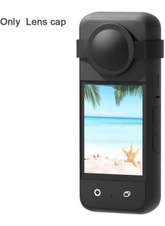 HY Action Camera Case Fit for Insta-360 ONE X3, Waterproof Durable Silicone Protective Cover Lens Cap Compatible for Insta-360 ONE X3 Accessory (Black)  - Image 4