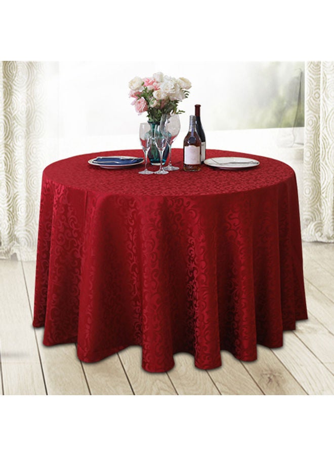 NIBEMINENT Solid Neat Edges Tablecloths Wine Red - Image 2