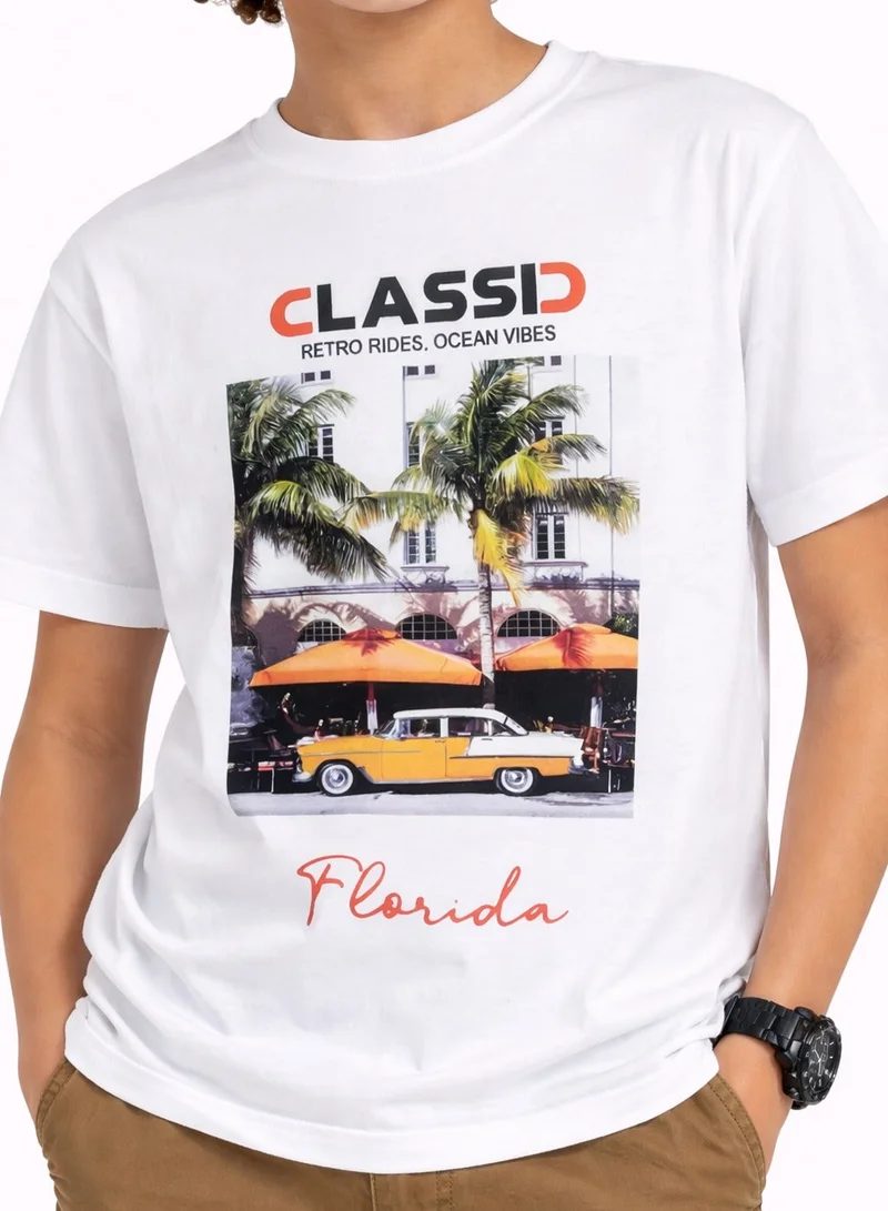 Boys’ Graphic T-Shirt – “Florida” Photo Print Tee