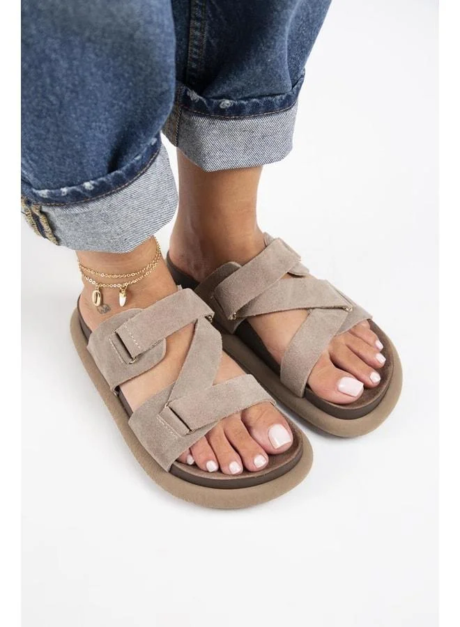 Manijero  Tulipan Women's Genuine Leather Padded Vizon Slipper. for Women | Best Price UAE