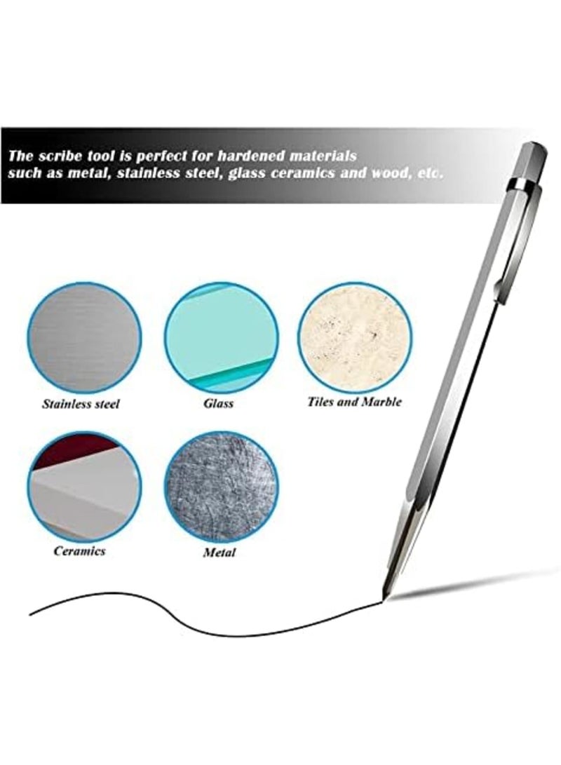 Luckam طقم قواطع الزجاج، مقبض مريح بتصميم إرجونومي مع أدوات قطع الزجاج من كربيد التنجستن مع خزان زيت، رؤوس قطع قابلة للتبديل من 2-6 مم مثالية لقطع الزجاج - Image 4