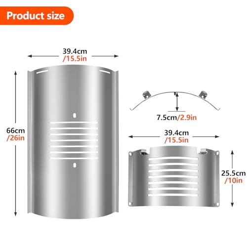 Barbqtime Flame Broiler Kit for Pit Boss PB820 PB850 Series Pellet Grills, Adjustable Flame Broiler Slide Cover and Bottom Kit Grill Replacement Parts for Pit Boss 820D3, 850PS2 and More - Image 2
