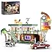 FUNWHOLE City CarHotel Lighting BuildingBricks Set Road Trip Modular Twilight Motel Collection LED Light Car and Motorcycle Building Set 1970 Pcs for Adults and Teen - Image 3