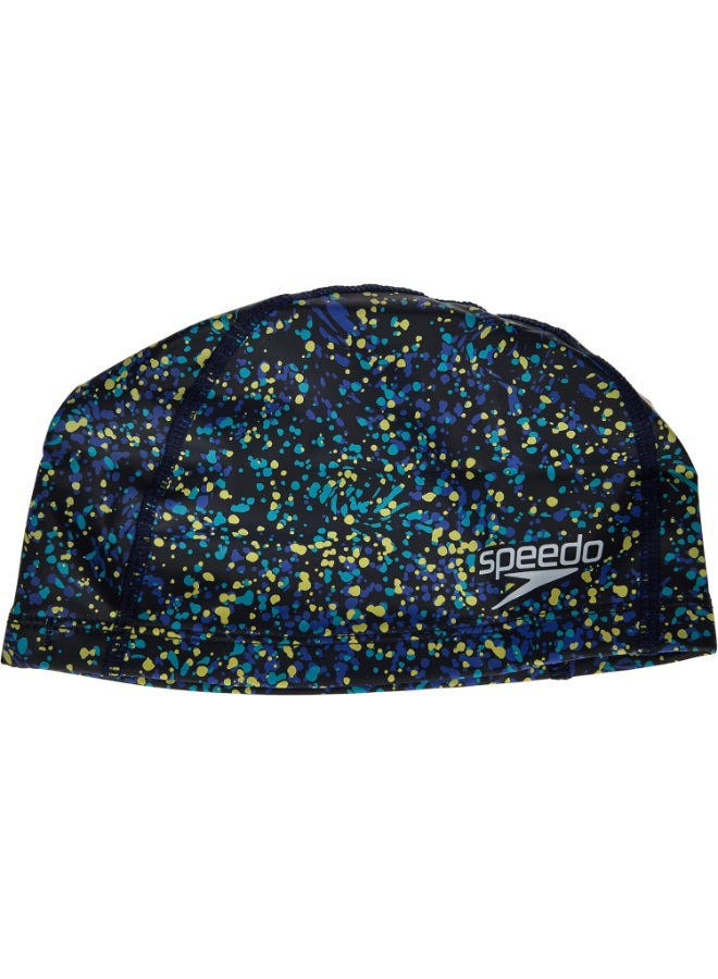 Speedo Speedo Junior Printed Pace Swimming Cap for Unisex Kids, Blue - Premium Aquatic Gloves for Performance, Durability and Everyday Use - Image 2