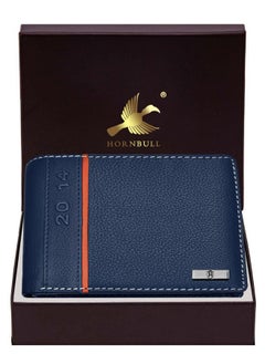 HORNBULL HORNBULL Miller Wallet for Men | Stylist Mens Wallet with RFID Blocking | Wallet Men Genuine Leather Navy | Gift for Men  - Image 2