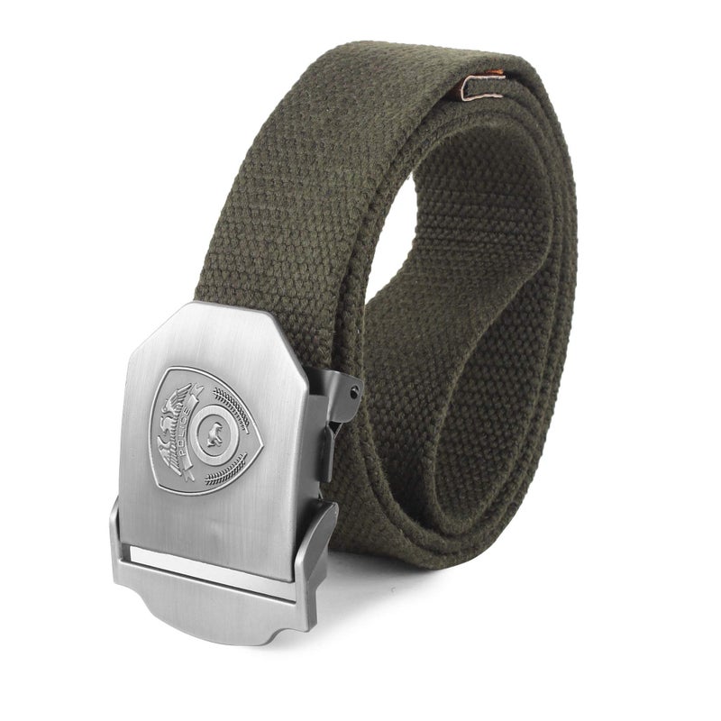 ZORO Men's Cotton Belt (ZR-CB40-44-GN-POLICE_Green) - Image 5