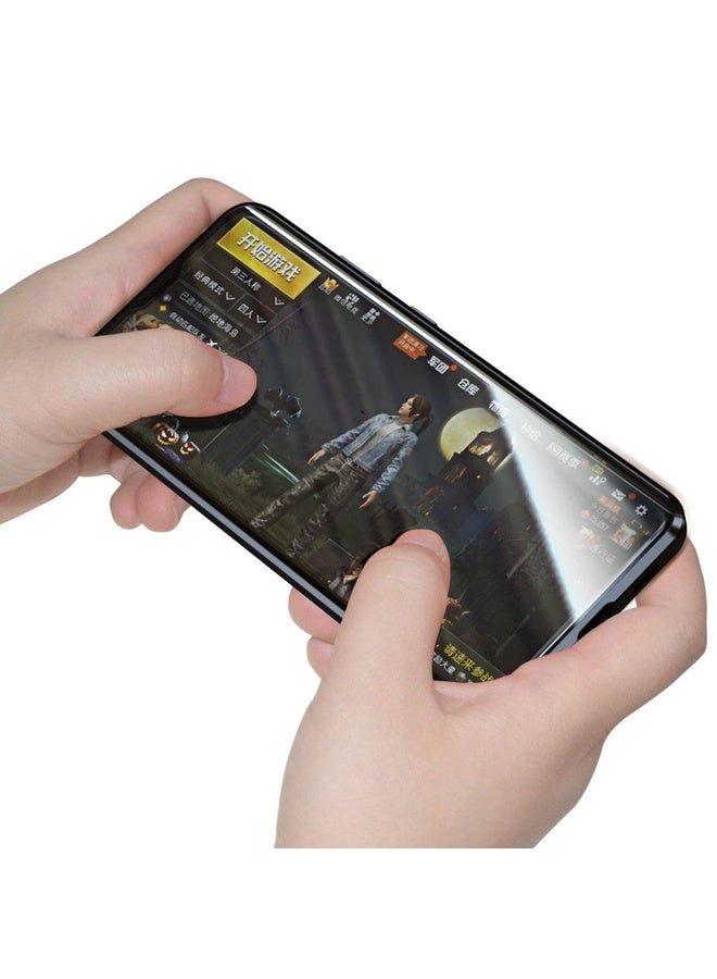 Case Cover For Samsung Galaxy S20 Ultra Magnetic Metal Frame Double-sided Tempered Glass Case(Silver)