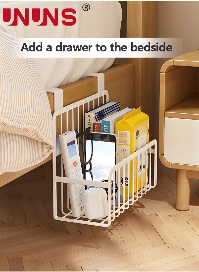 UNUNS - Kitchen Storage Basket,Over The Cabinet Door Grid Storage Holder,White - Image 1
