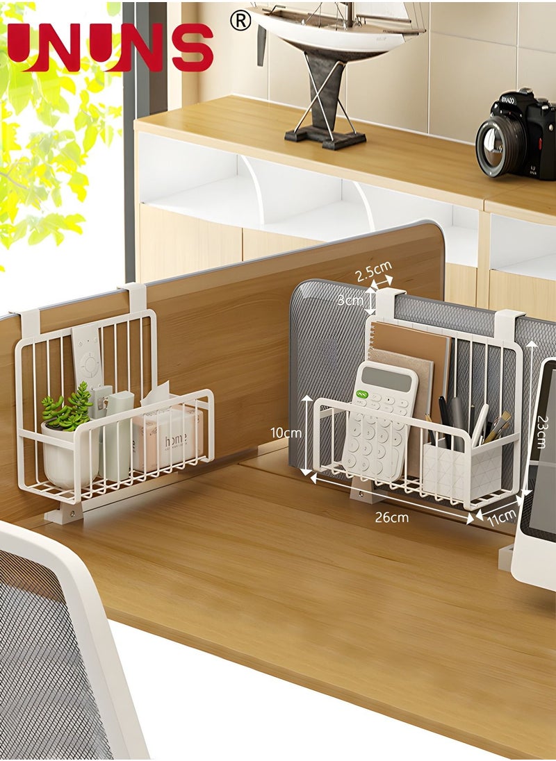 UNUNS - Kitchen Storage Basket,Over The Cabinet Door Grid Storage Holder,White - Image 1