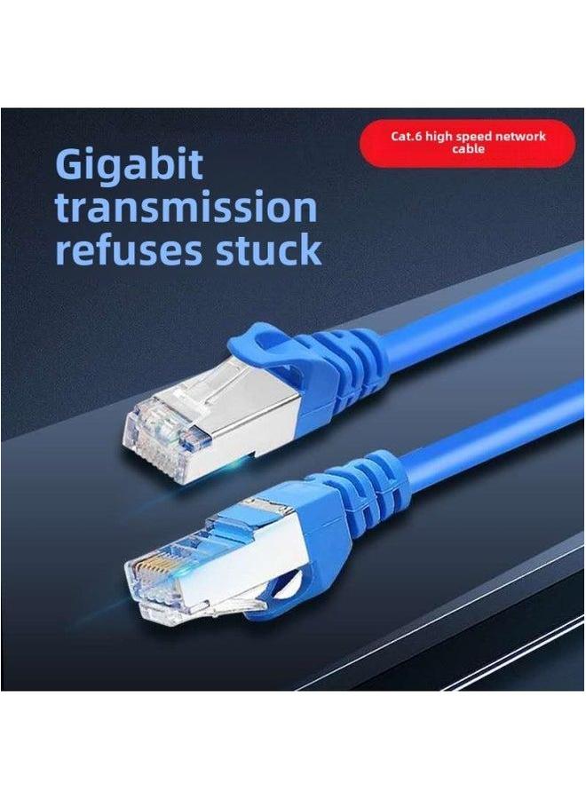 Six Types Of Gigabit Shielded Wire Finished Network Cable 1 Meter 2 3 5 10 Jumper Wholesale-Color:Blue-Line Length:3M  - Image 2