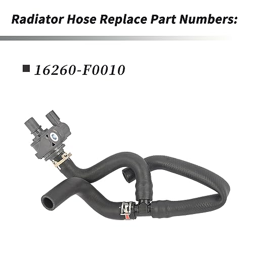 Getfarway خرطوم رادياتير جيت فارواي 16260-F0010 متوافق مع تويوتا كامري 2018 2019 2020 2021 2022 2023/ راف 4 2.5 لتر 2019 2020 2021 2022 2023/ أفالون 2021، استبدال 16260-25010 - Image 3