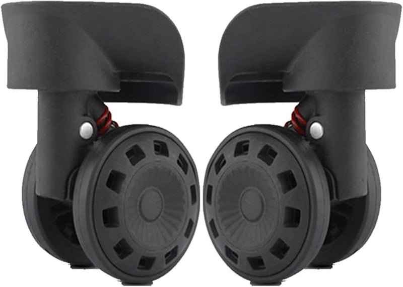 Black Luggage Wheels Replacement W223 Spinner Mute Wheel Suitcase Repair Parts - Image 2