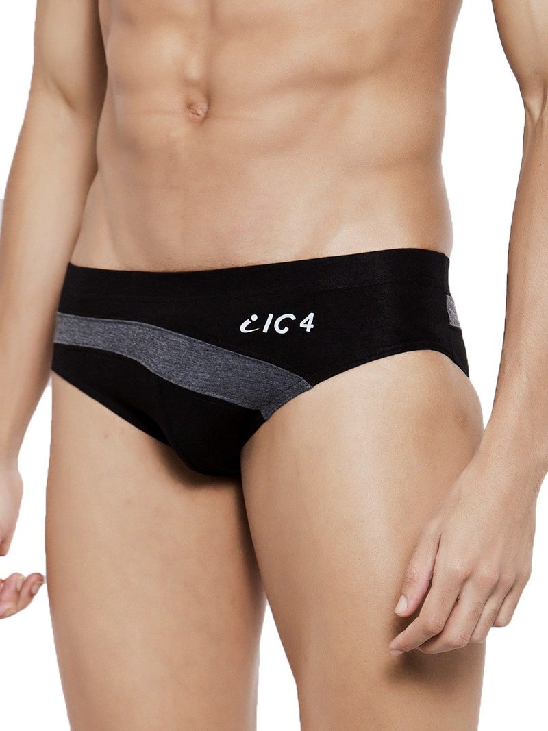 IC4 Store IC4 Men's Black Briefs Combo Pack of 2 - Image 3