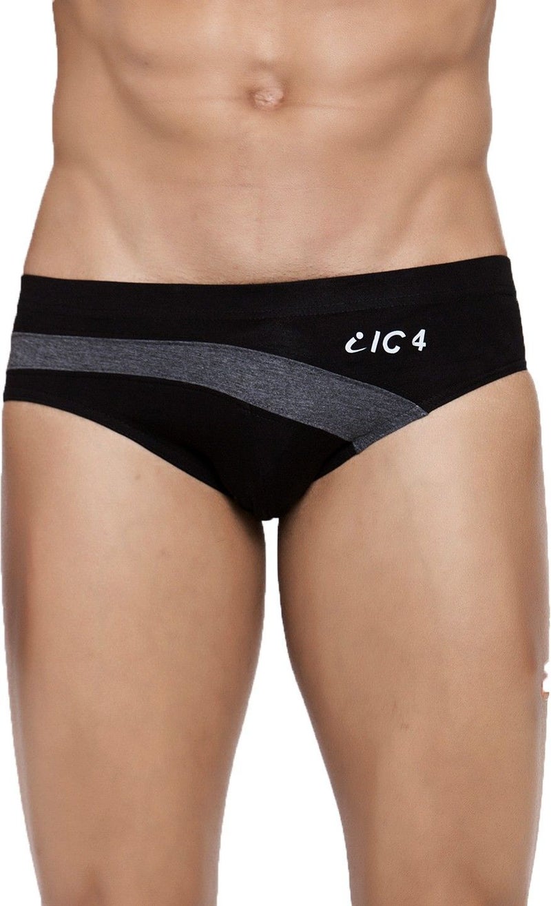 IC4 Store IC4 Men's Black Briefs Combo Pack of 2 - Image 2