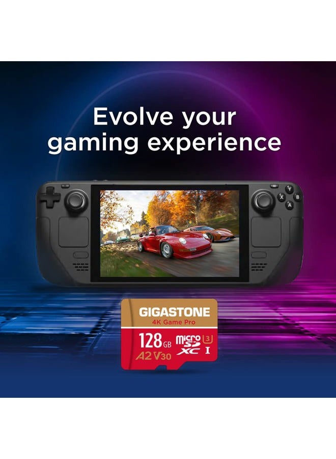Gigastone [5-Yrs Free Data Recovery] GIGASTONE 128GB 2-Pack Micro SD Card, 4K Game Pro, MicroSDXC Memory Card for Nintendo-Switch, Action Camera, Security Camera, R/W up to 100/50MB/s, UHS-I U3 A2 V30 C10 - Image 5