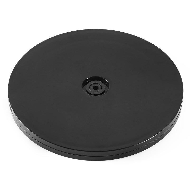 HSTECH 6” Lazy Susan Turntable Black Acrylic Ball Bearing Rotating Tray for Spice Rack Table Cake Kitchen Pantry Decorating TV Laptop Computer Monitor, 30-lb Load Capacity (360˚ Rotation) - Image 1