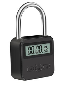SYOSI Metal Timer Lock, USB Rechargeable Timer Padlock, LCD Display Multi Function Electronic Time, 99 Hours Max Timing  - Image 1