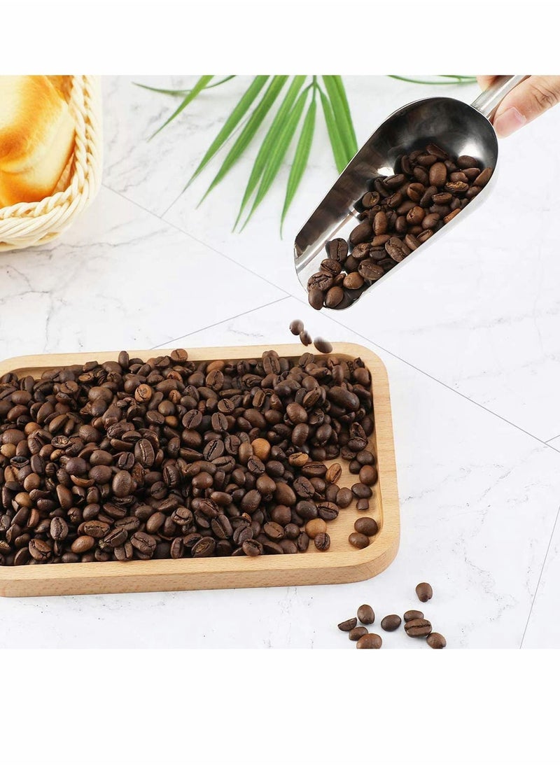 SYOSI - Ice Scoop, Stainless Steel Ice Scoop for Freezer Popcorn Scoop Ice Machine Maker Candy Scoop Flour Spoon Shovel Ice Cream Scoop Kitchen Scoop for Kitchen Bar Wedding Party (Sliver) - Image 1