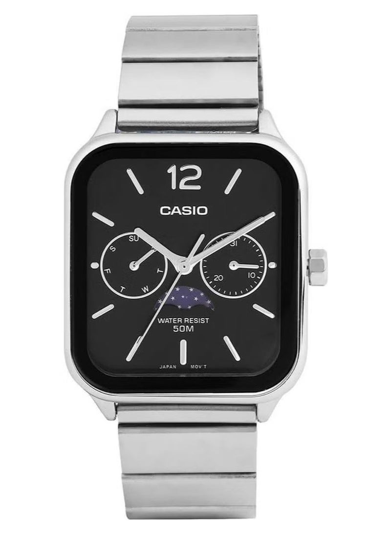 Casio Classic Black Dial Watch For Unisex MTP-M305D-1A - Image 1