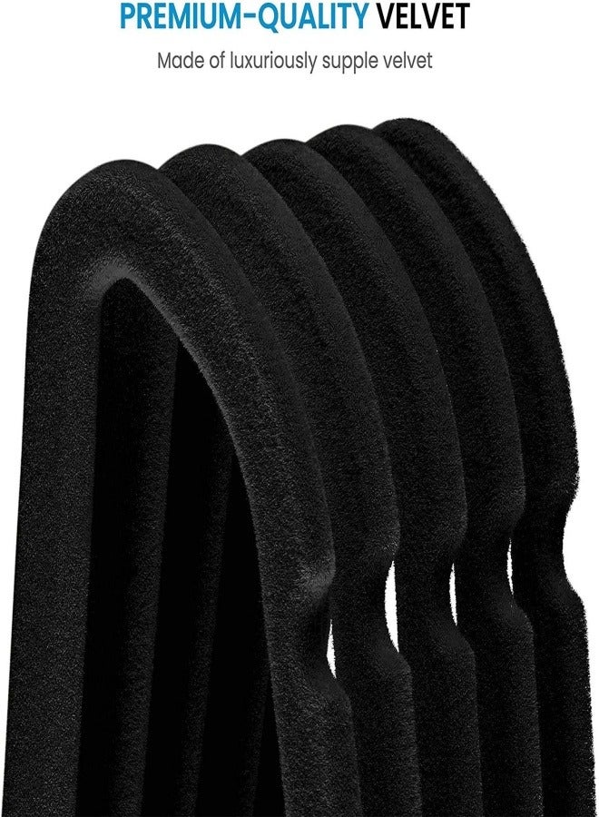 Non-Slip Velvet Suit Hangers 30 Pack - Ultra Thin Space Saving 360 Degree Swivel Hook Strong and Durable Clothes Hangers Hold Up-to 10 Lbs, for Coats, Jackets, Pants, Dress Clothes  - Image 5