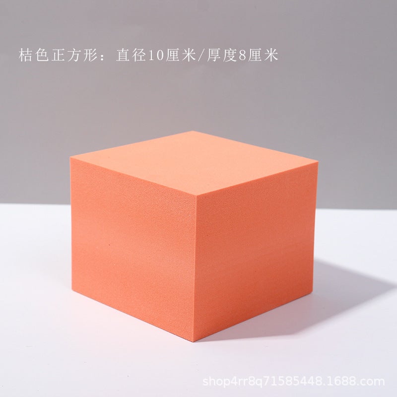 Cube Pography Props Ins Internet Celebrity White Geometric Three-Dimensional Shooting Props Decoration Decoration Decoration Pography Platform - Image 1