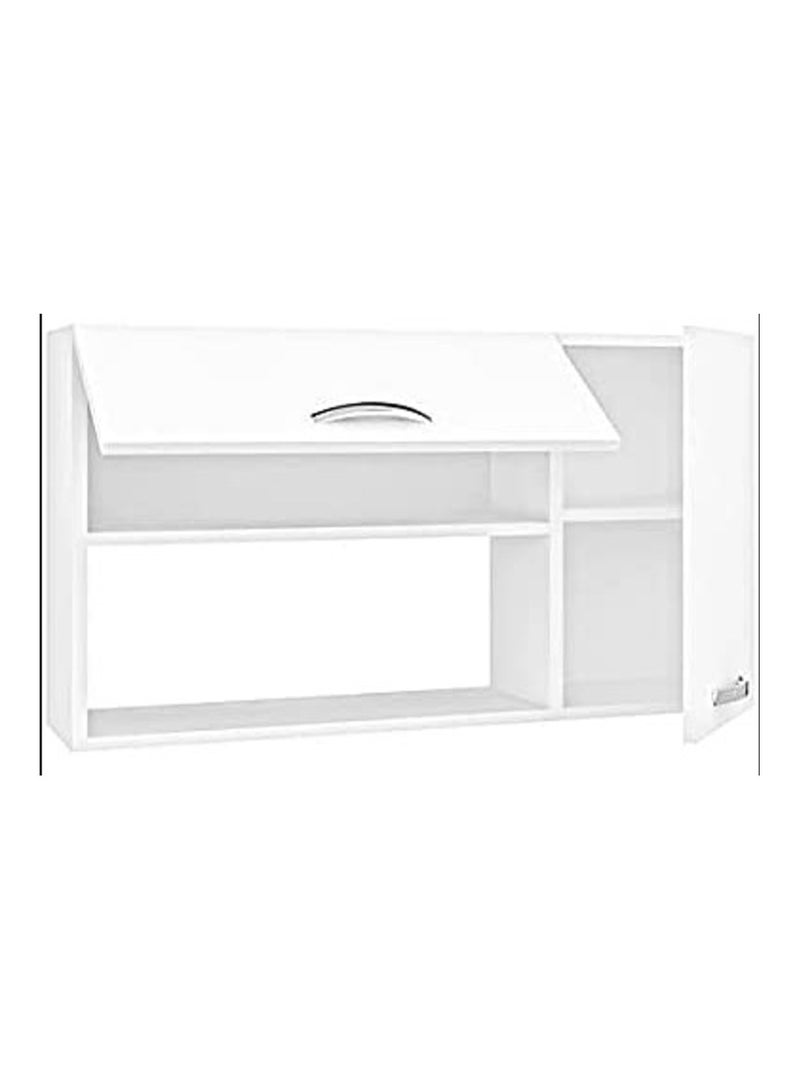 Gad Woods Gadwoods-Bathroom and kitchen storage unit with two doors, two closed shelves and one open shelf - wooden storage unit for kitchen and bathroom - Image 2