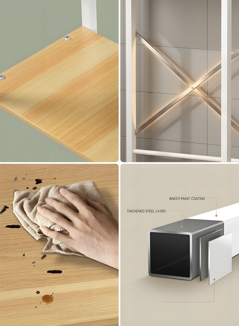 Beauenty Bathroom Space Saver,The Drum Washing Machine Storage Rack,Laundry Room Organization,Bathroom Corner Stand Storage Organizer Accessories,Bathroom Toilet Tower Shelf Space Saver(3levels,White) - Image 5