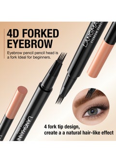LANGMANNI 03Eyebrow Pencil - Eye Makeup Brow Pen Liquid Pencil with 4 Micro-Fork Tip  - Image 5