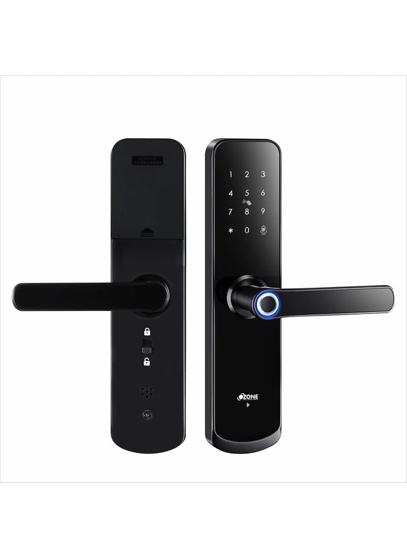 Ozone Ozone Smart Digital Door Lock with Pin Code RFID Card Mechanical Key Mobile App Black Antique Bronze Finish  - Image 1