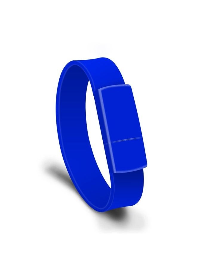 BURAQ MicroDrive 32GB USB 2.0 Fashion Bracelet Wristband U Disk (Blue)  - Image 2