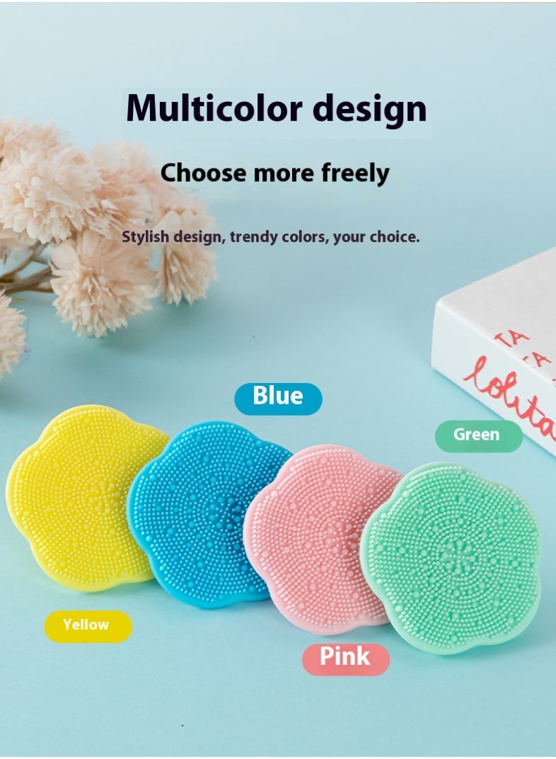 4-Piece Baby Silicone Shampoo Brush Scalp And Hair Massager Brush Baby Bath Supplies - Image 2