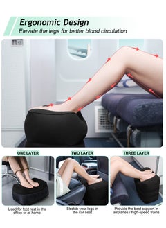 Arabest Travel Pillow - Smart Multifunctional Inflatable Neck Support with Adjustable Height, Portable Head/Neck/Feet/Spine Cushion for Adults & Kids Comfortable Sleeping on Airplanes, Trains, in Offices & Camping Trips  - Image 4