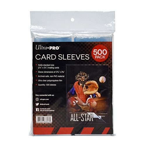 Ultra PRO Penny Sleeves Clear Card Sleeves for Standard Size Trading Cards measuring 25 x 35 500 count pack - Image 5
