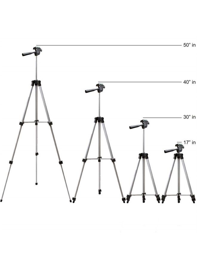Acuvar 50" Smartphone/Camera Tripod Fits All Smartphones iPhone 12 Max, 11 Pro Max, 11 Pro, 11, Xs, Max, Xr, X 8, 8+, 7, 7 Plus, Android Note 10 (Universal Mount) - Image 5