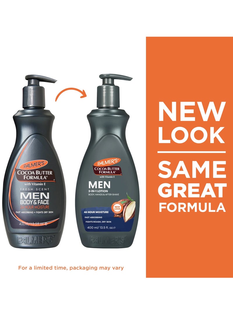 PALMER'S - Cocoa Butter Formula Men Body & Face Lotion 400ml - Image 1