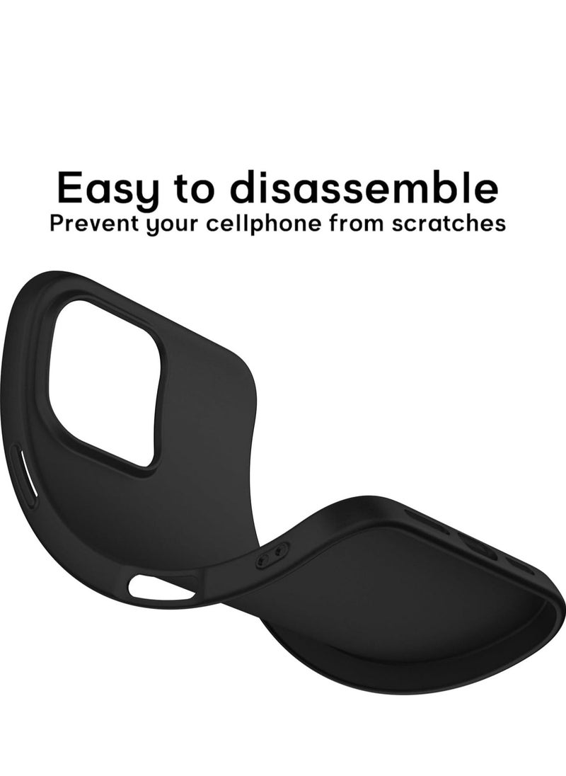 Raxoom Ultra-Thin Matte Black iPhone 16 Pro Case â€“ Shockproof, Anti-Scratch with Enhanced Camera Lens & Screen Protectors - Image 5