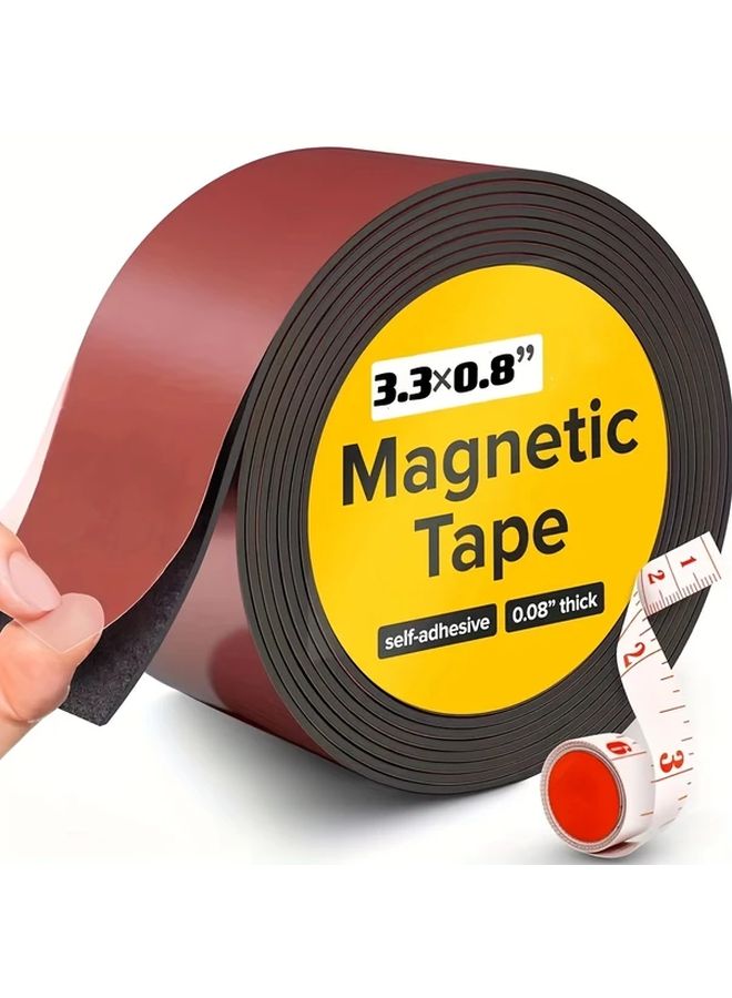 Black Soft Magnet Roll Strong Adhesive Polyester Material For Whiteboards Refrigerator Office - Image 2